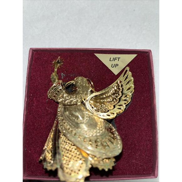 Baldwin 3D Angel With Star Gold Tone In Box - Picture 6 of 6